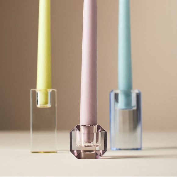 Anthropologie glass candle holders - Picture 2 of 8